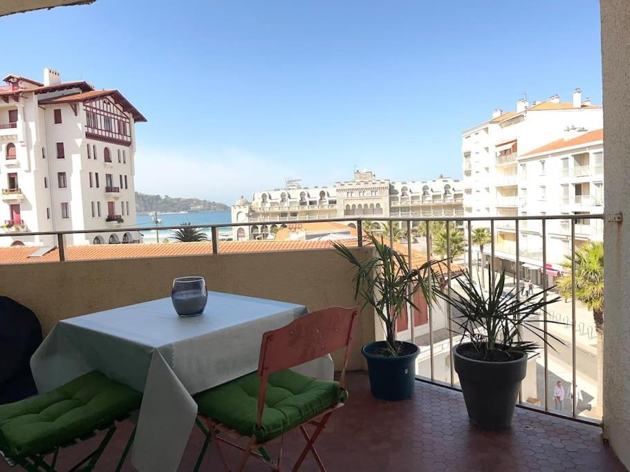 Hendaye Plage Charmant Studio 2Pers Avec Grande Terrasse Vue Mer Zewnętrze zdjęcie