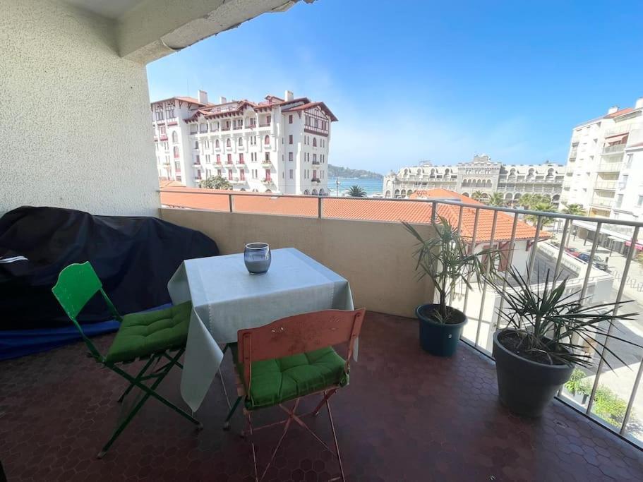 Hendaye Plage Charmant Studio 2Pers Avec Grande Terrasse Vue Mer Zewnętrze zdjęcie